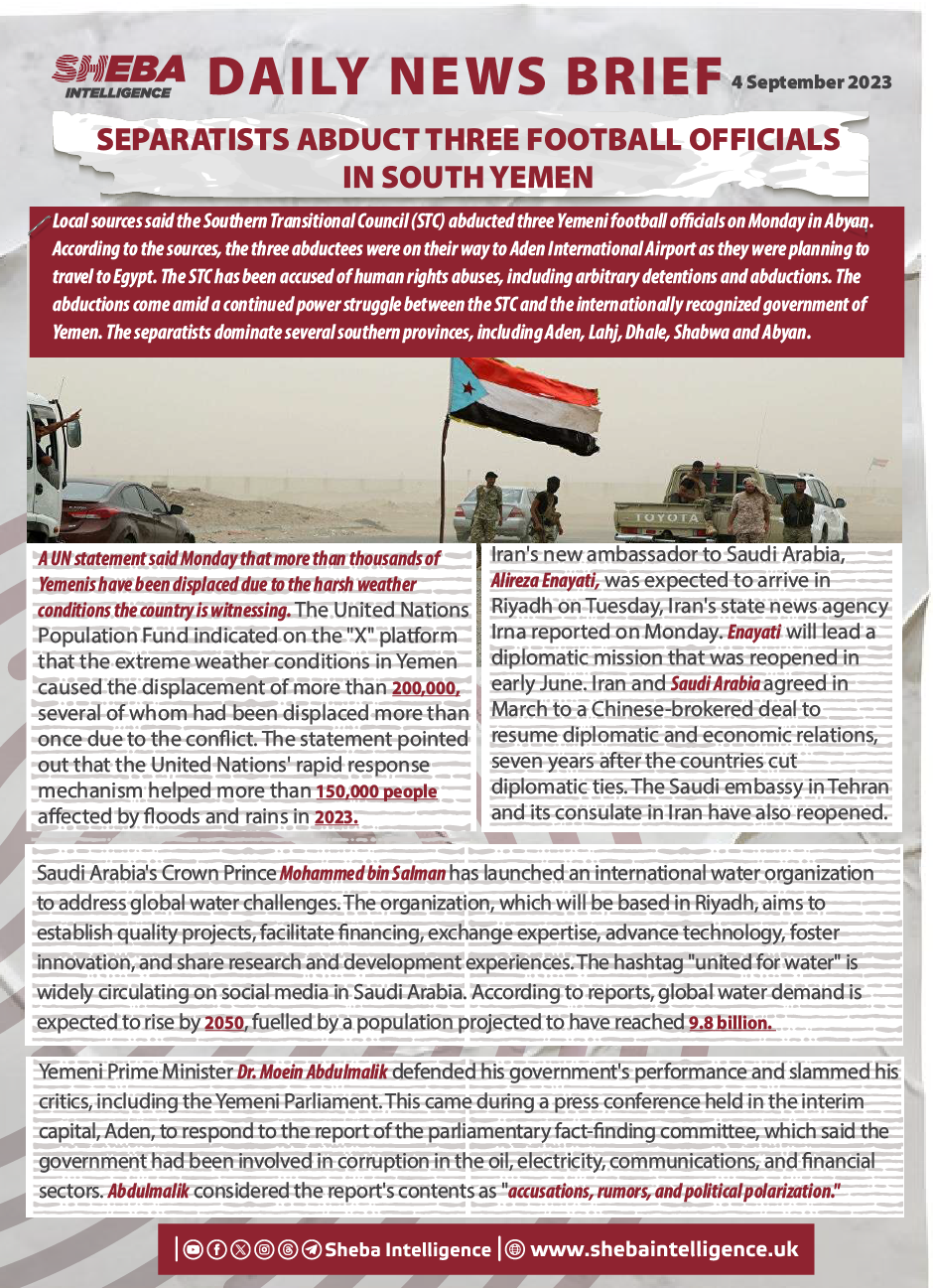 Separatists Abduct Three Football Officials in South Yemen