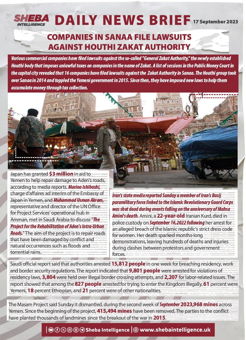 Companies in Sanaa File Lawsuits Against Houthi Zakat Authority