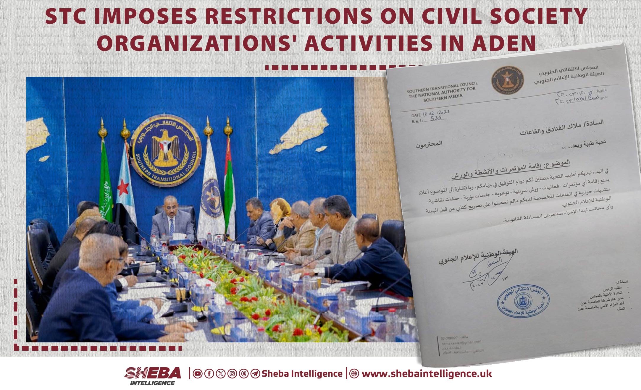 STC Imposes Restrictions on Civil Society Organizations' Activities in Aden
