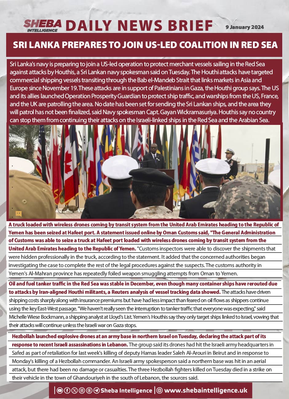 Sri Lanka Prepares to Join US-led Coalition in Red Sea