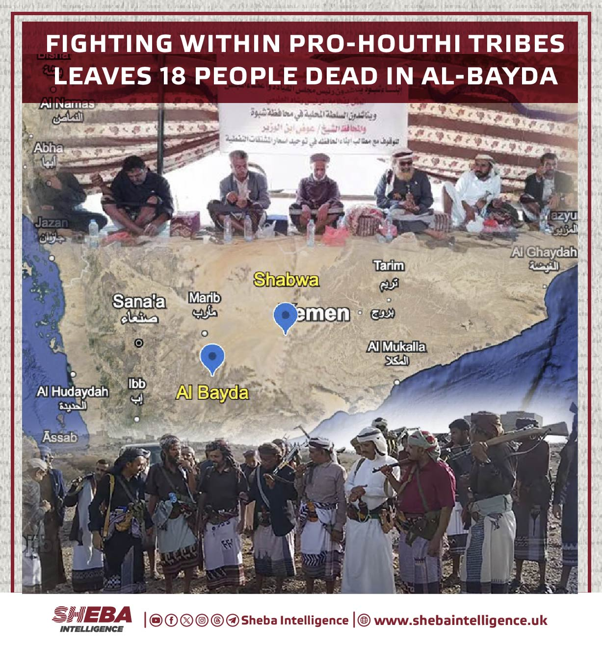Fighting Within Pro-Houthi Tribes Leaves 18 People Dead in Al-Bayda