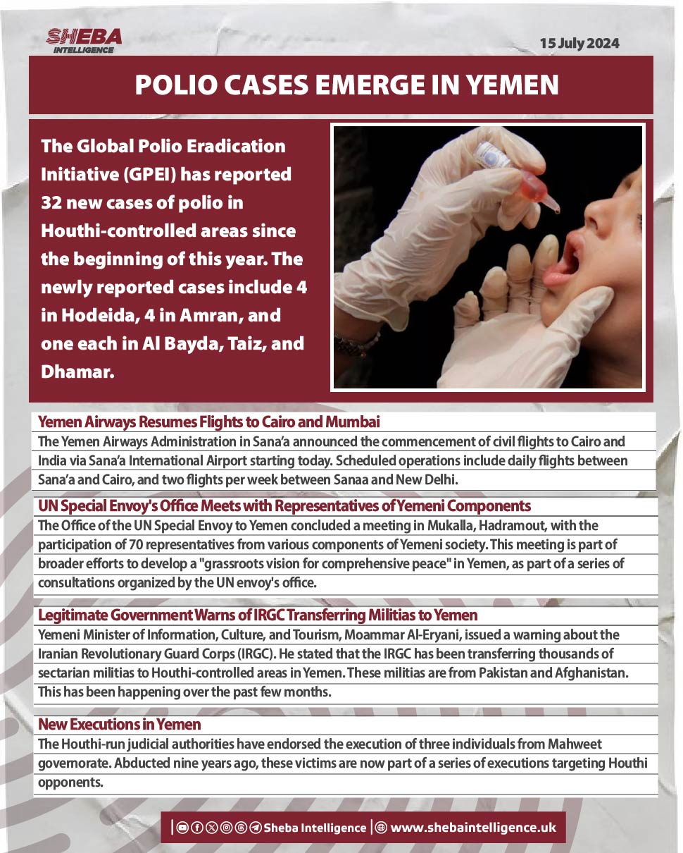 Polio Cases Emerge in Yemen