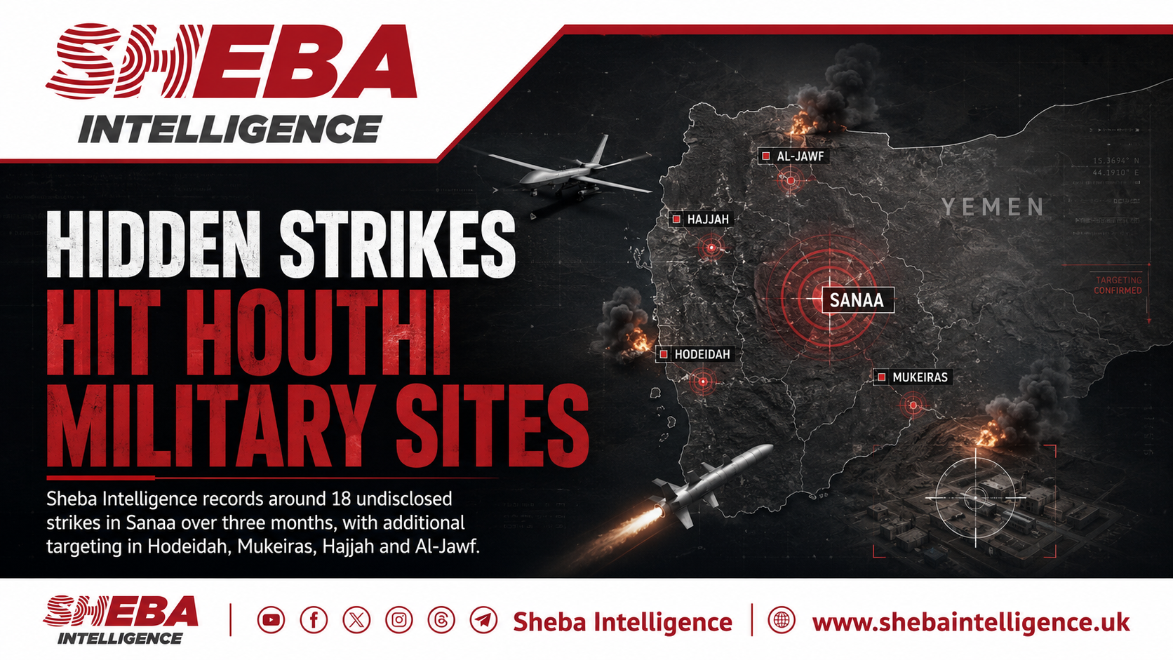 Hidden Strikes Target Houthi Military Sites in Sanaa and Key Missile Areas