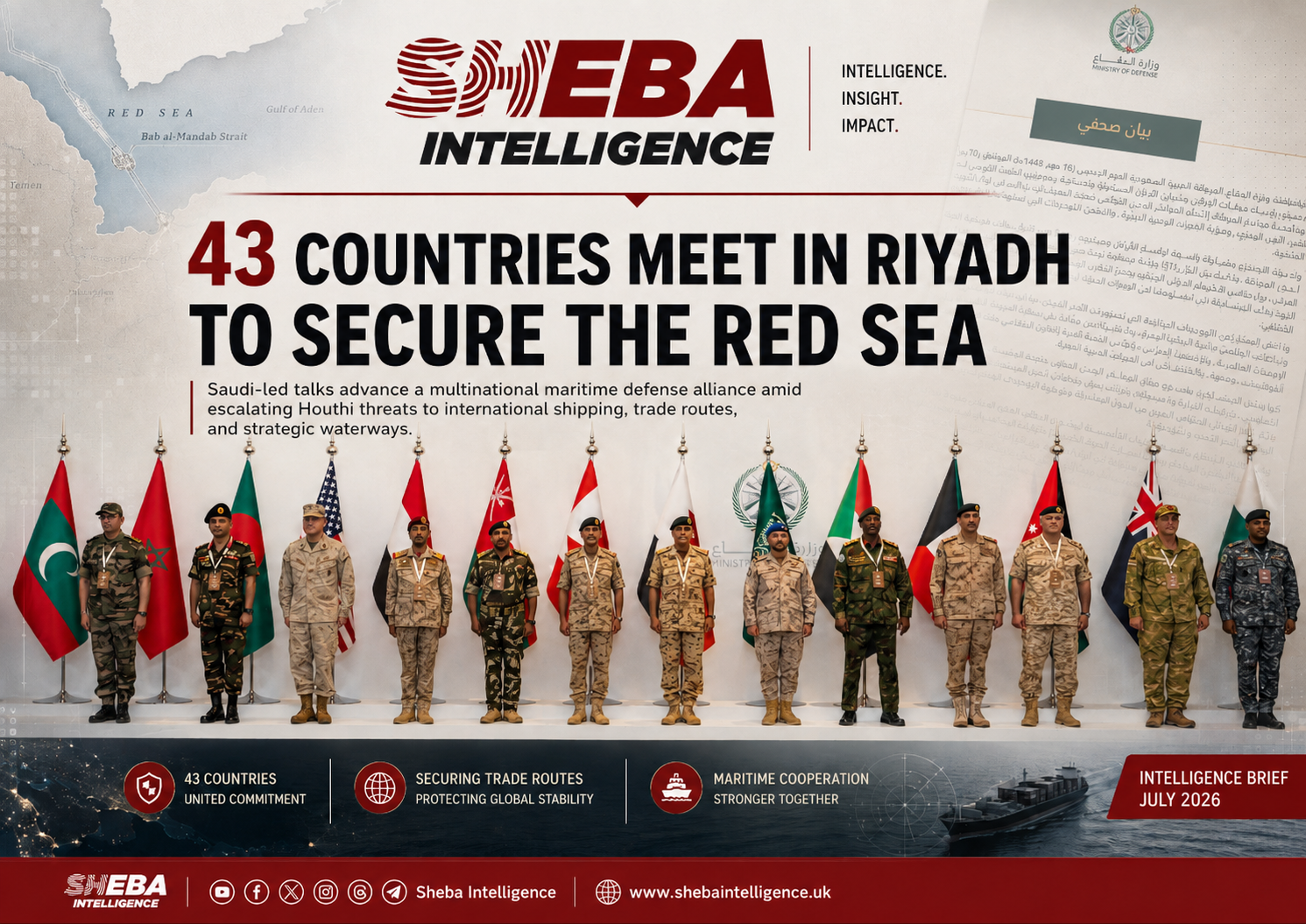 Riyadh Hosts 43 Countries to Advance Multinational Maritime Defense Alliance
