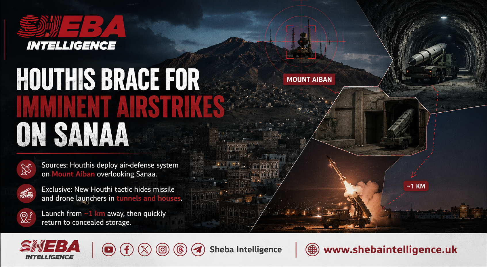 Exclusive: Houthis Expect Imminent Airstrikes on Sanaa and Adopt New Missile Deployment Tactics