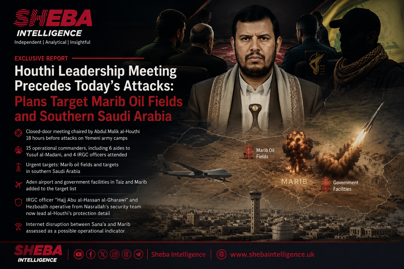 Exclusive | Houthi Leadership Meeting Revealed Plans Targeting Marib Oil Fields and Southern Saudi Arabia