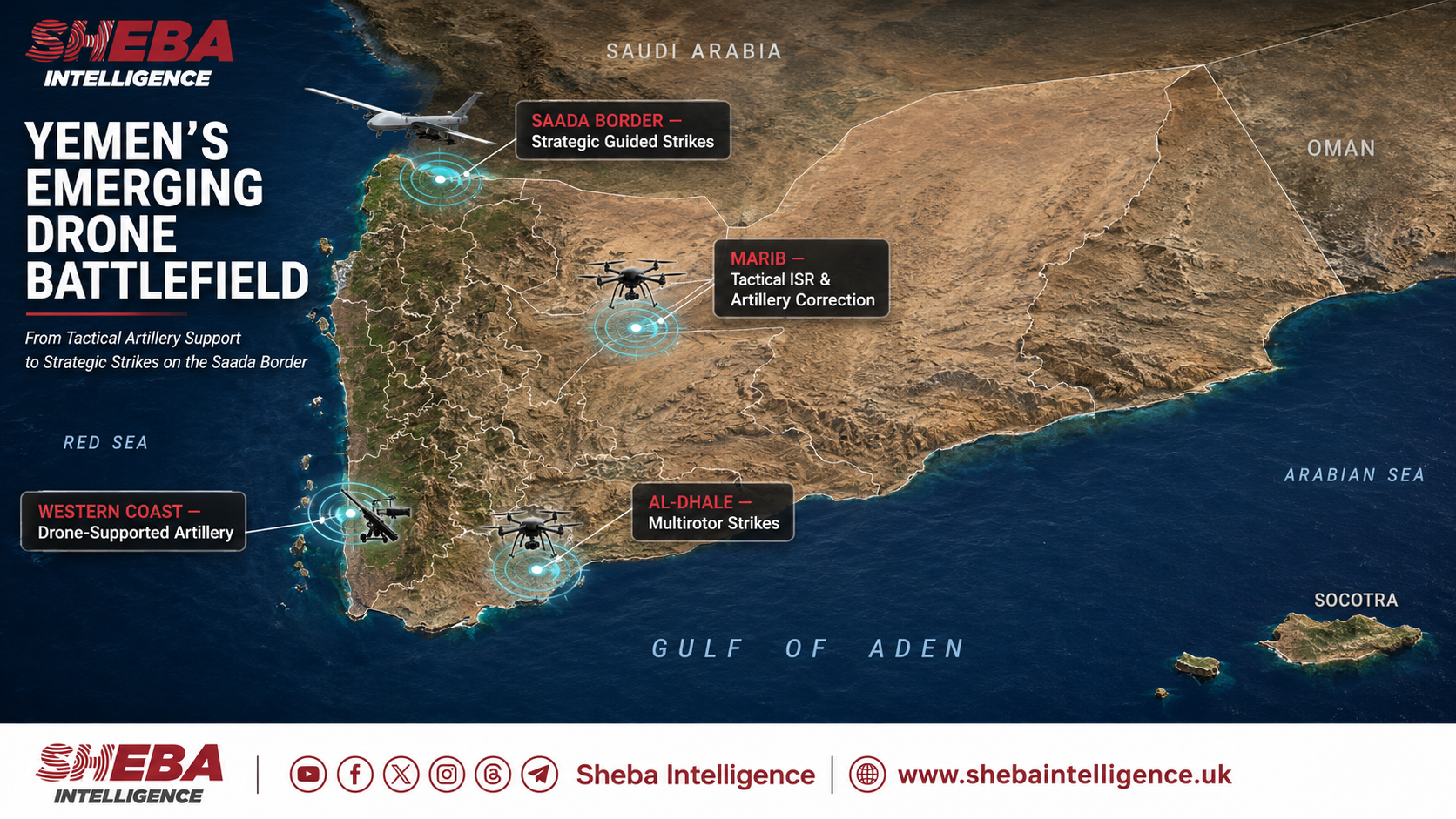Drones Reshape Yemen’s Battlefield: Artillery Eyes and Strategic Firepower on the Saada Border