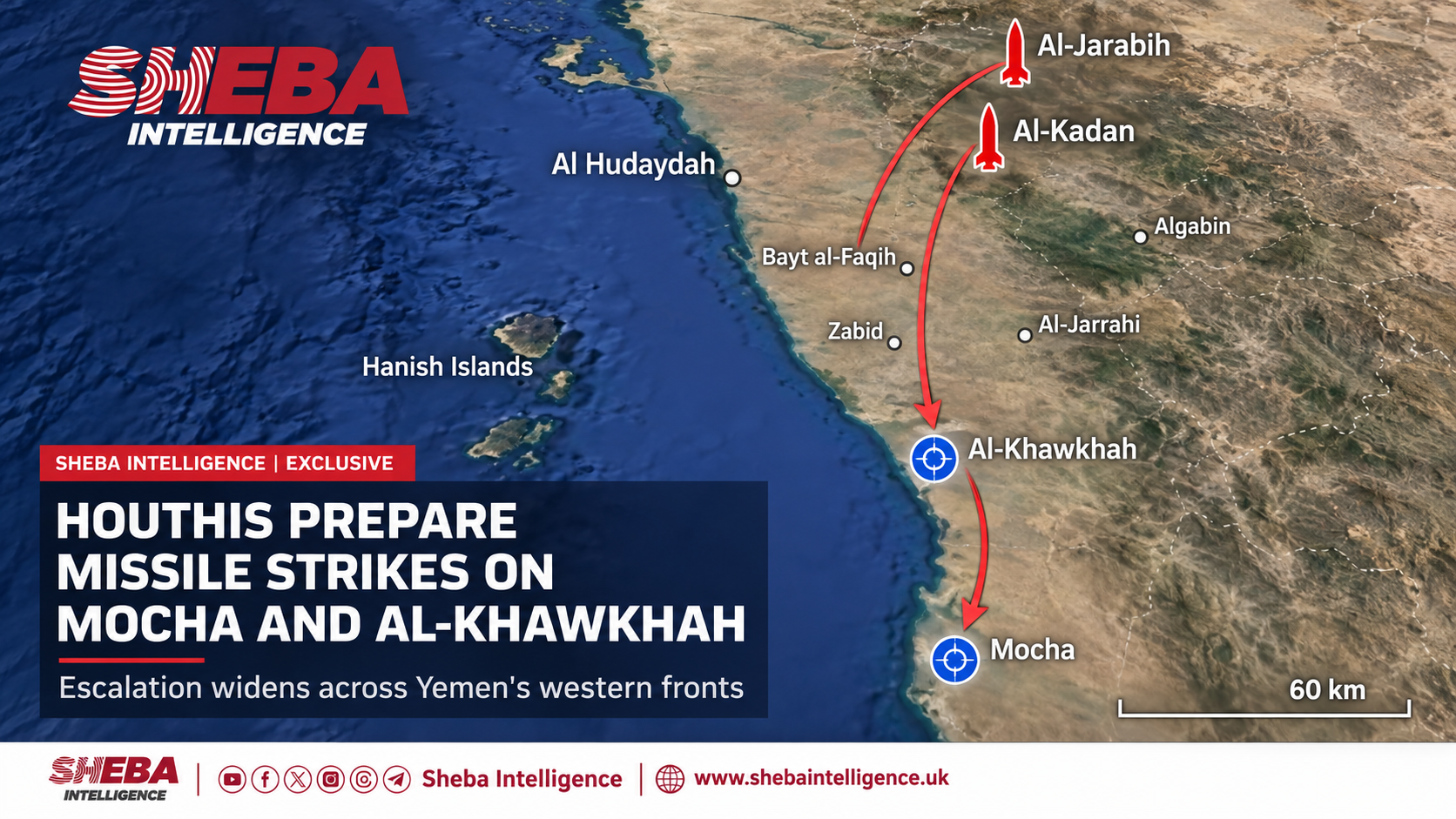 Houthis Prepare Missile Strikes on Mokha and Al-Khokha Amid Escalation in Taiz and Al-Jawf