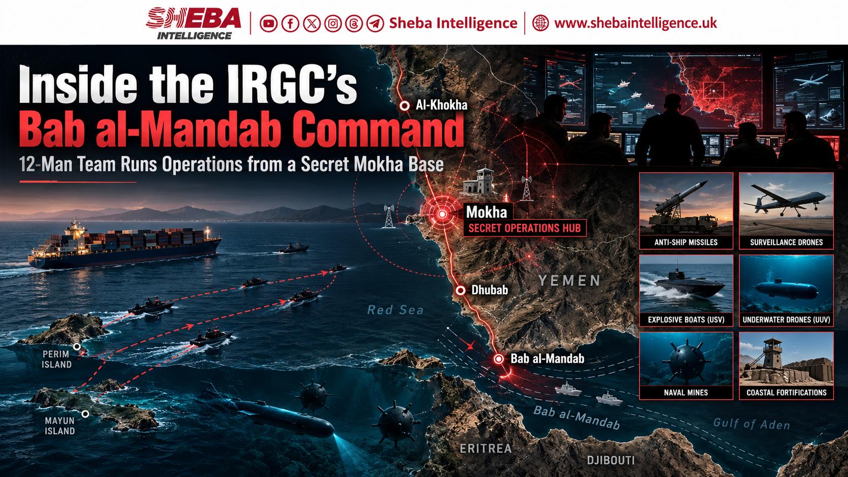Inside the IRGC’s Bab al-Mandab Command: 12-Man Team Runs Operations from Secret Mokha Base